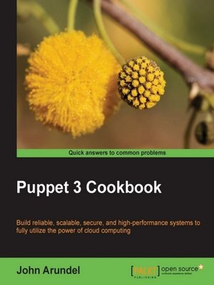 cover image of Puppet 3 Cookbook